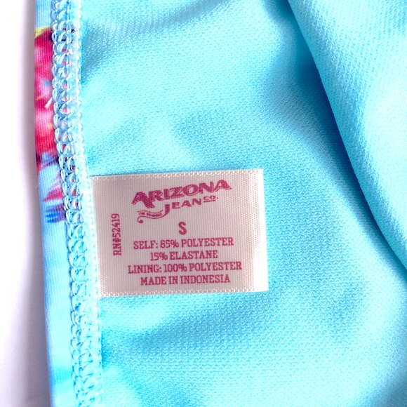 NEW ARIZONA Bikini Swim Bottom Small Blue Women’s NWOT - Picture 3 of 13